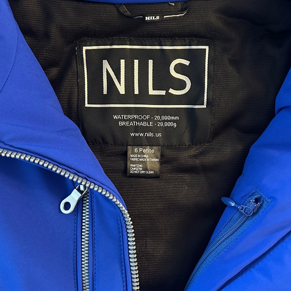 [NILS] Royal Blue Waterproof Ski Jacket - Picture 3 of 15
